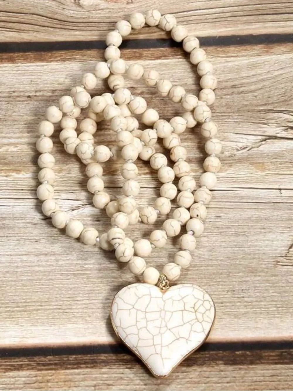Boho heart necklace S1482